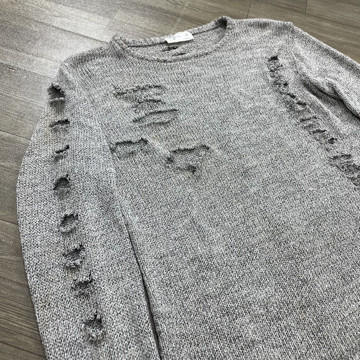 agnes b. Vintage Agnes b. Paris Distressed Knitted Balenciaga Style Size US S / EU 44-46 / 1 - 2 Thumbnail