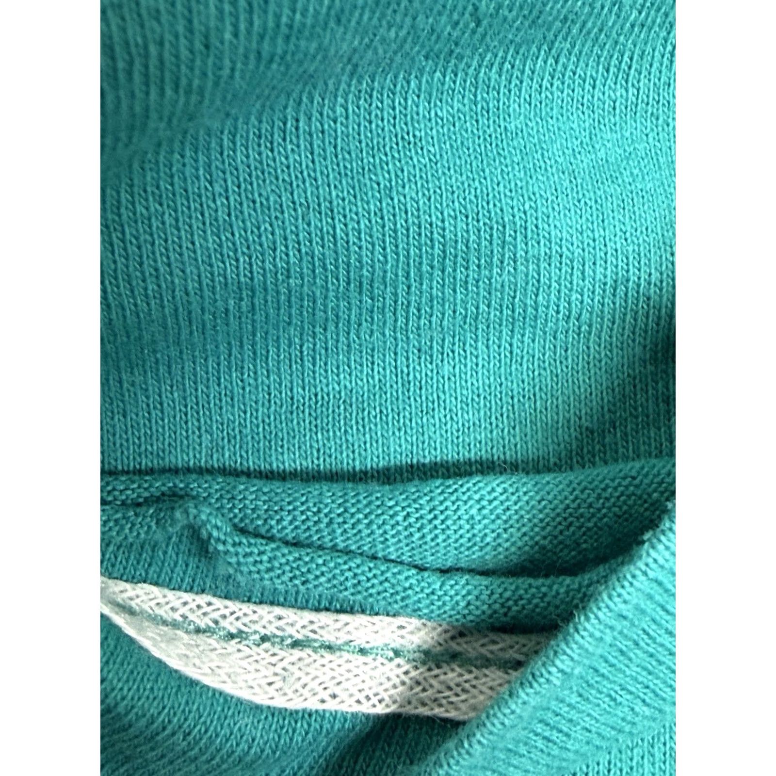 Vintage VINTAGE B.V.D T-Shirt Pocket 90s Selvedge Size L Teal Blue USA Made Men's Short Sleeve Crew Neck Cotton Blend Polyester Solid Size US L / EU 52-54 / 3 - 6 Thumbnail