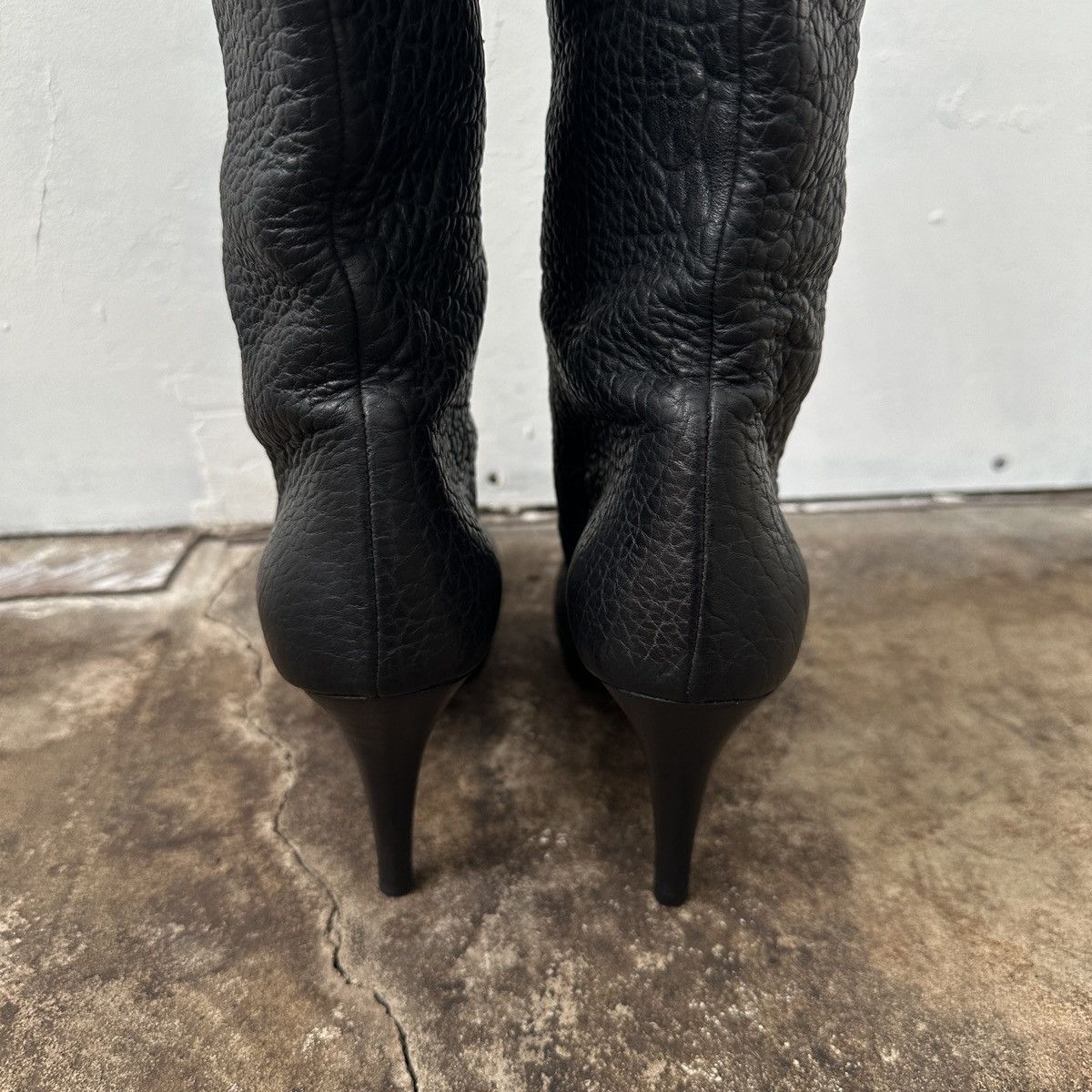 Miu Miu Miu Miu Cow Leather Boots With Heels Luxury Prada Type Size US 7 / IT 37 - 12 Thumbnail
