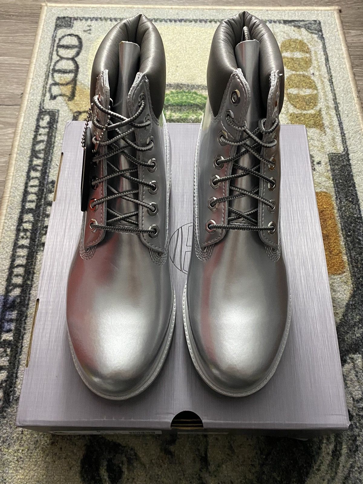 Timberland Timberland 6” Premium Boot Veneda Carter Silver Size US 6.5 / EU 39-40 - 3 Thumbnail