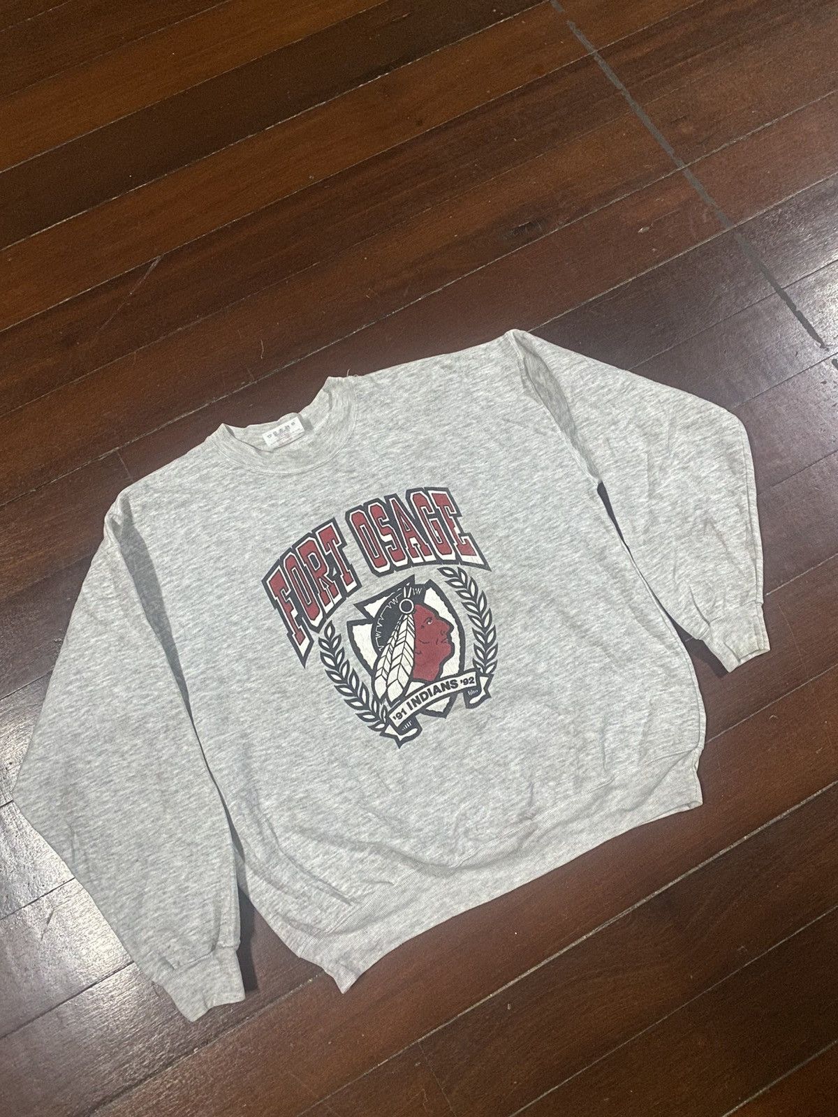 Vintage VINTAGE 90s FORT OSAGE indian over print Size US XL / EU 56 / 4 - 2 Thumbnail