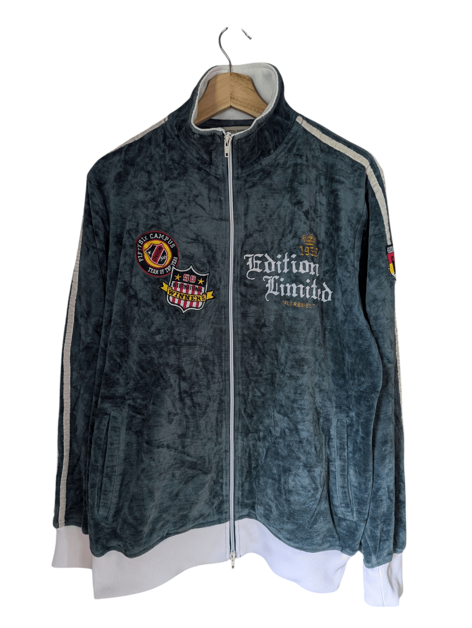Japanese Brand METAL SYSTEM 1958BTRUE RESPECT GERMAN SWEATER Size US XL / EU 56 / 4 - 1 Thumbnail