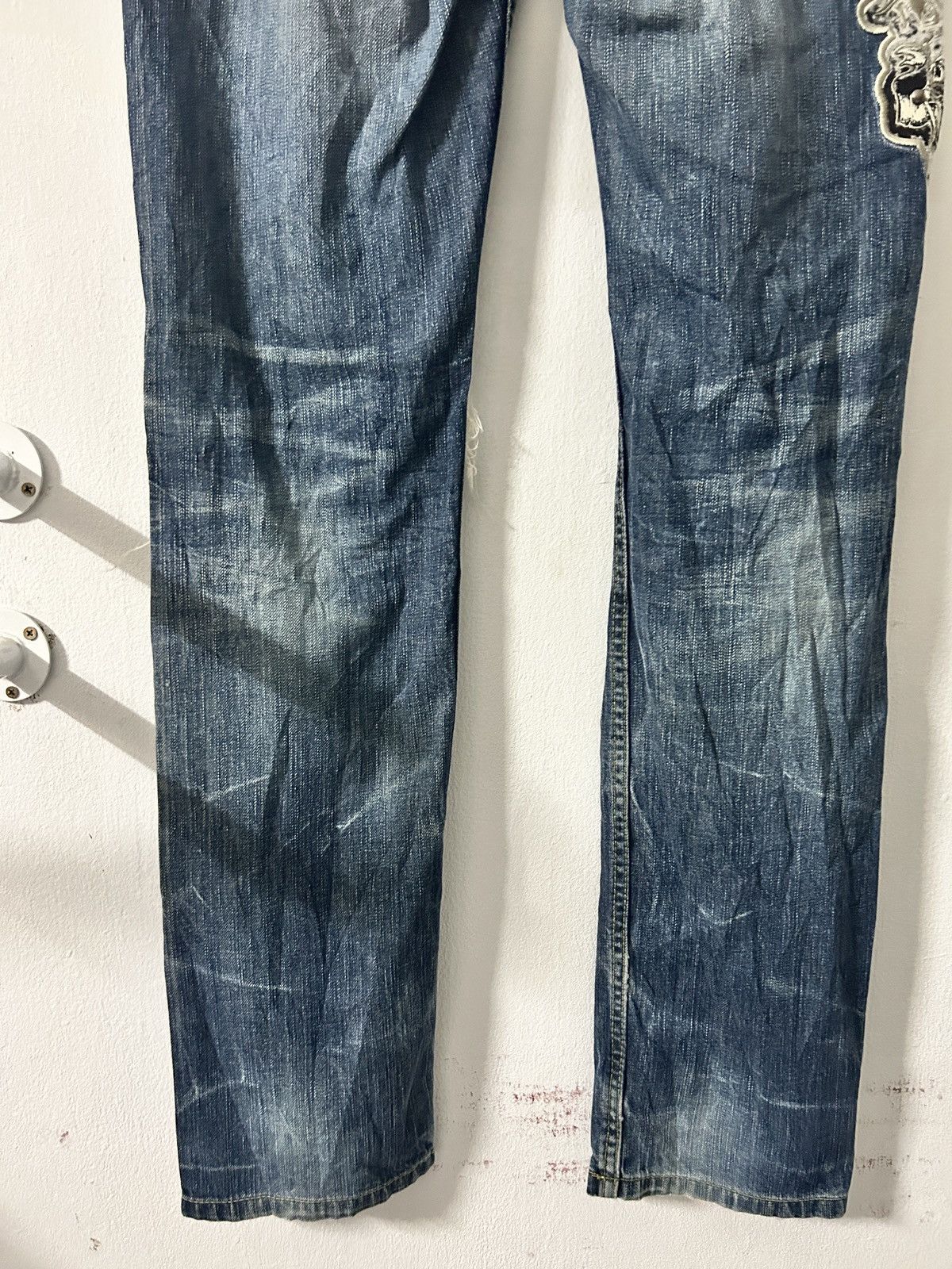 Japanese Brand × Vintage Vintage Jizo Bosatsu Jeans Big Embroidery Size US 34 / EU 50 - 7 Thumbnail