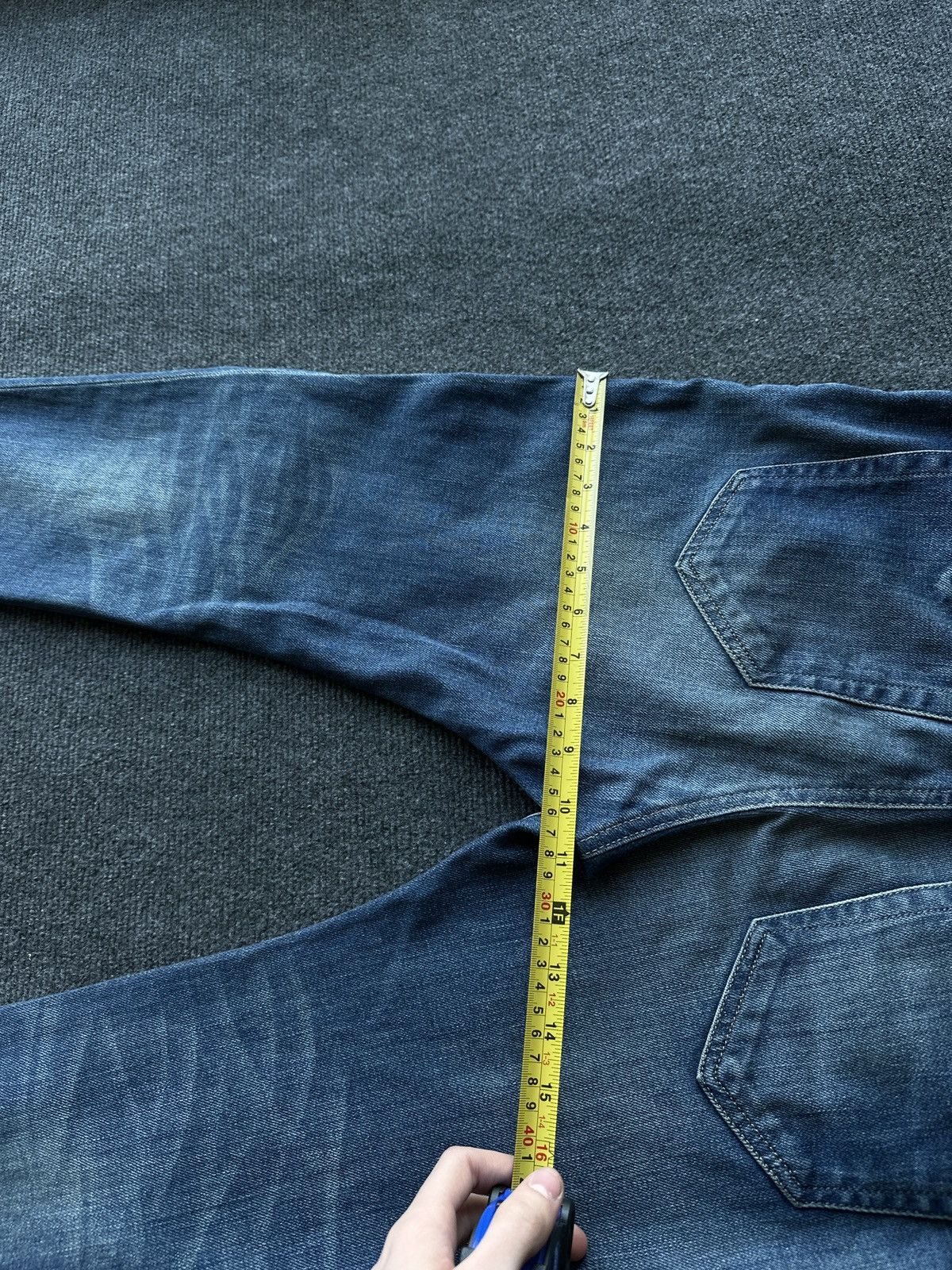 Diesel 🚨 DIESEL AVANT GARDE GOTHIC WOMEN JEANS LOGO IFSIXWASNINE Size 29" - 13 Thumbnail