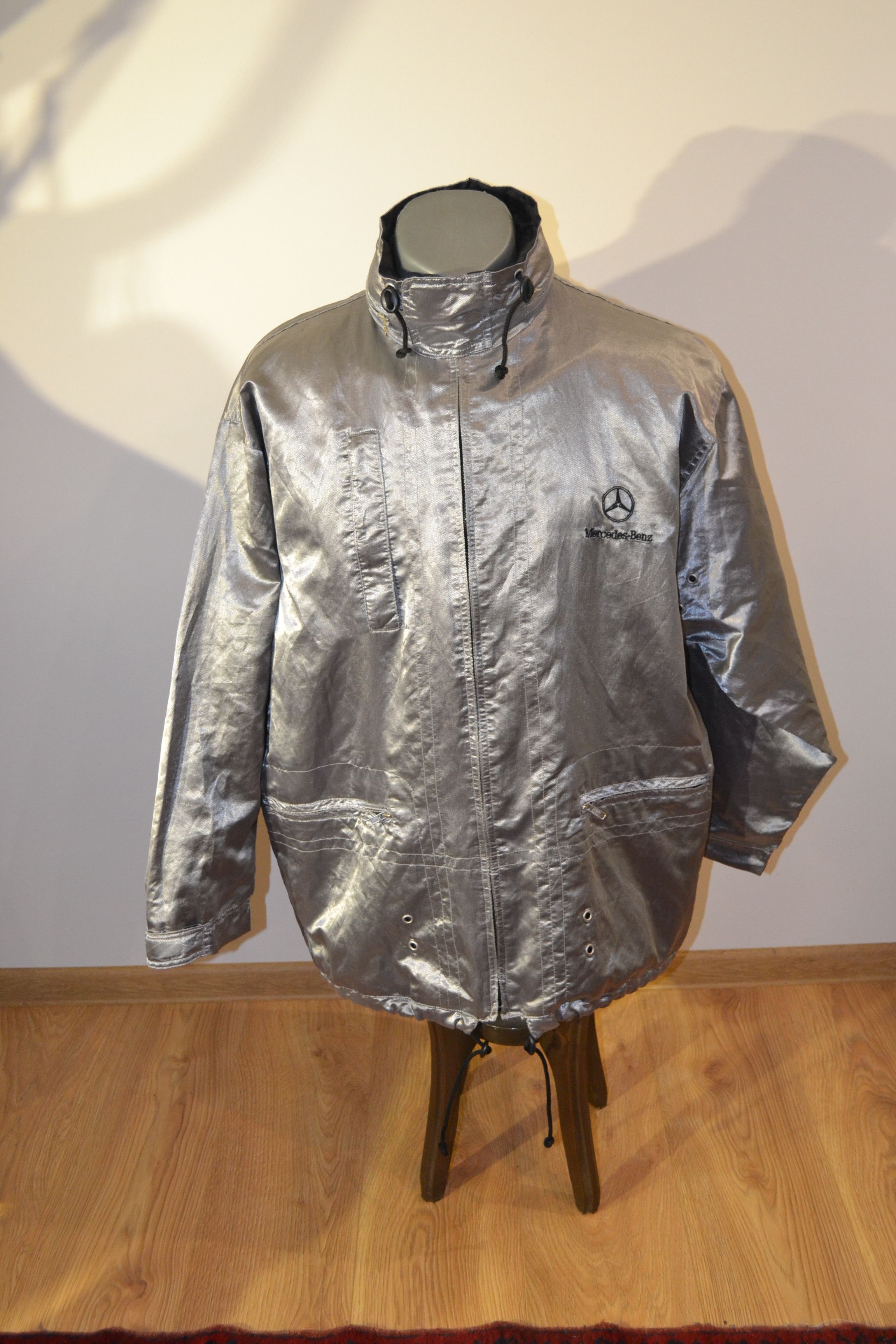 Mercedes-Benz Vintage Mercedes Benz Motorsport Windbreaker Jacket | Y2K Size US XXL / EU 58 / 5 - 2 Thumbnail