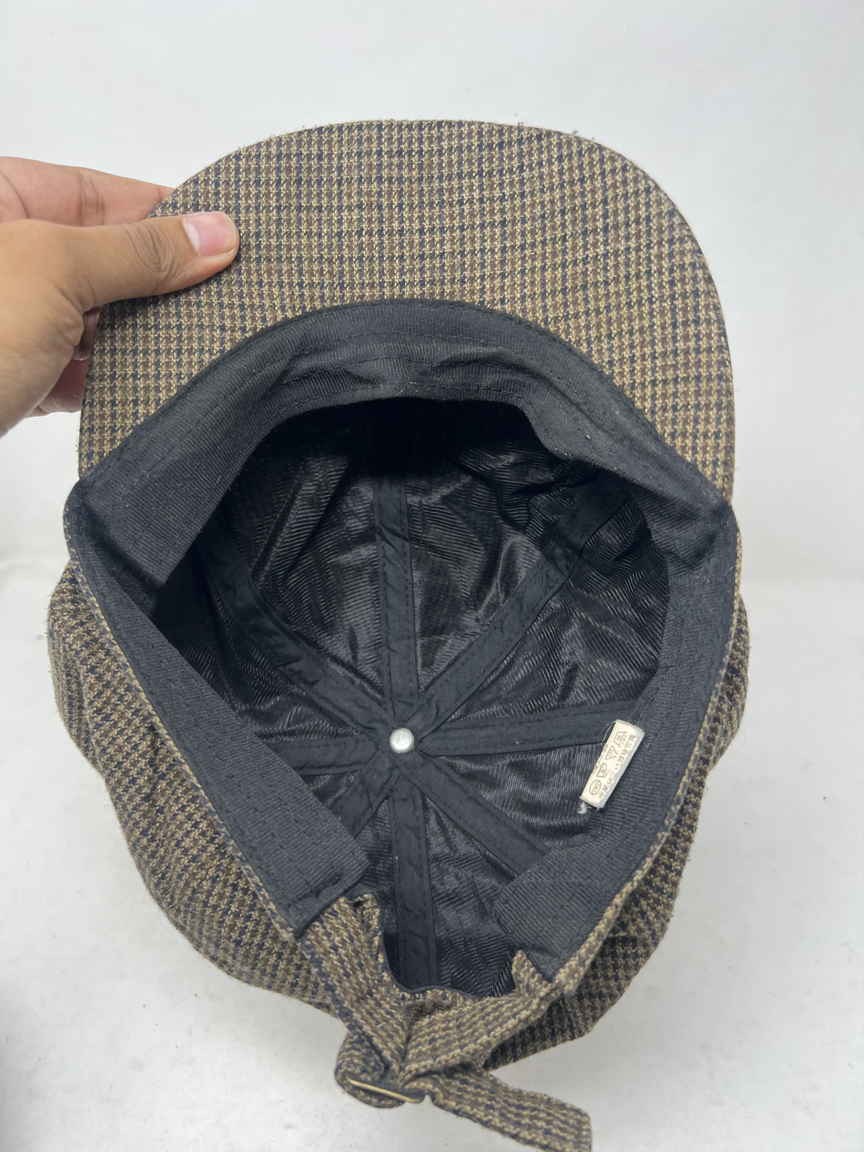 Japanese Brand Houndstooth Newsboy Cap Hat Size ONE SIZE - 7 Thumbnail