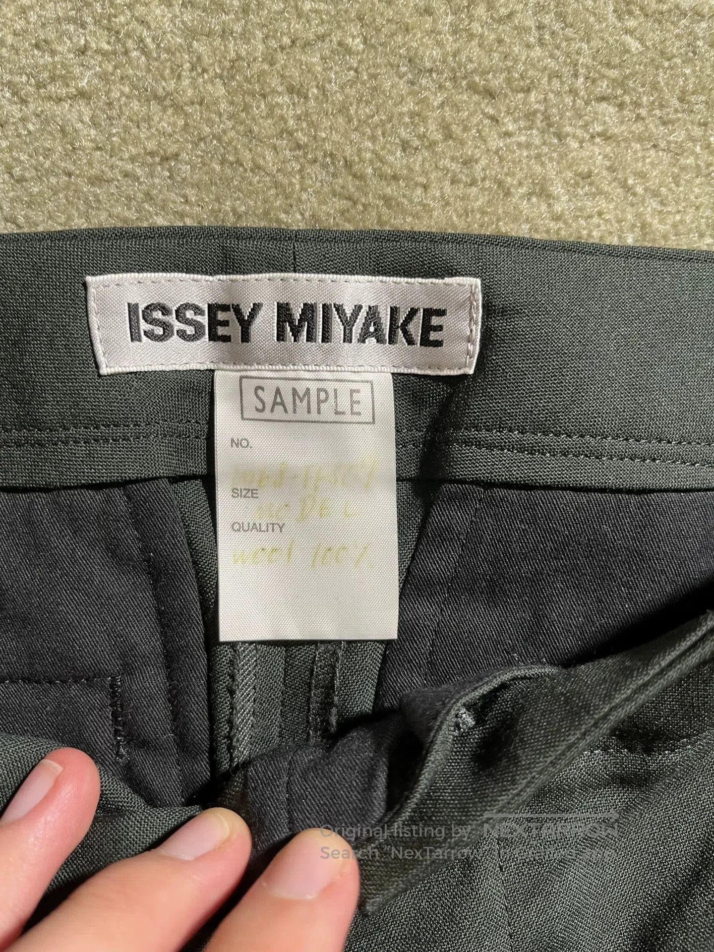 Issey Miyake Issey Miyake Green Cargo Pants Sample. Size US 26 / EU 42 - 2 Thumbnail