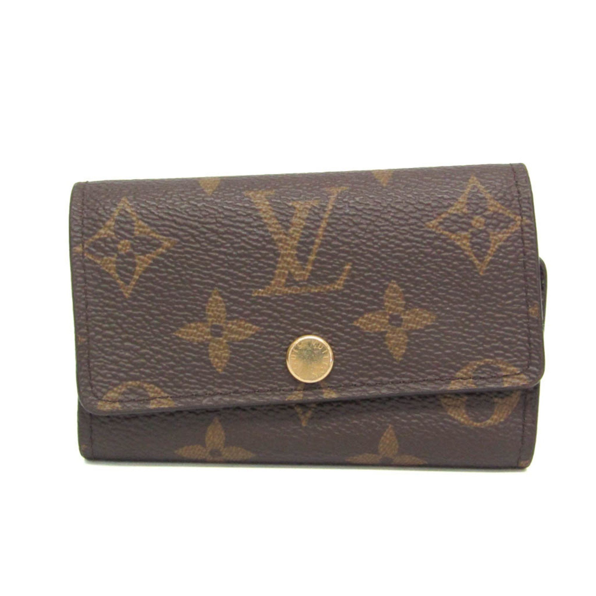 Louis Vuitton Louis Vuitton Monogram 6 Key Holder M60701 Women's Monogram Key Case Brown,Fuchsia Size ONE SIZE - 1 Thumbnail