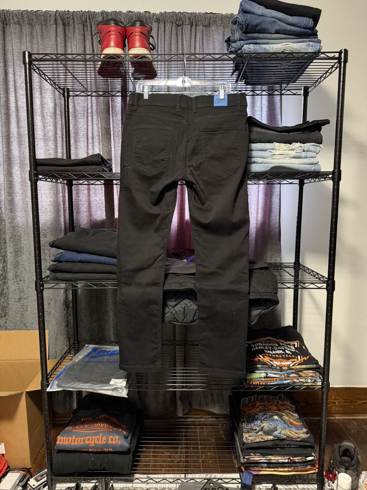 Other New Mugsy Stretch Squid Ink 34x32 Jeans Black Size US 34 / EU 50 - 3 Thumbnail