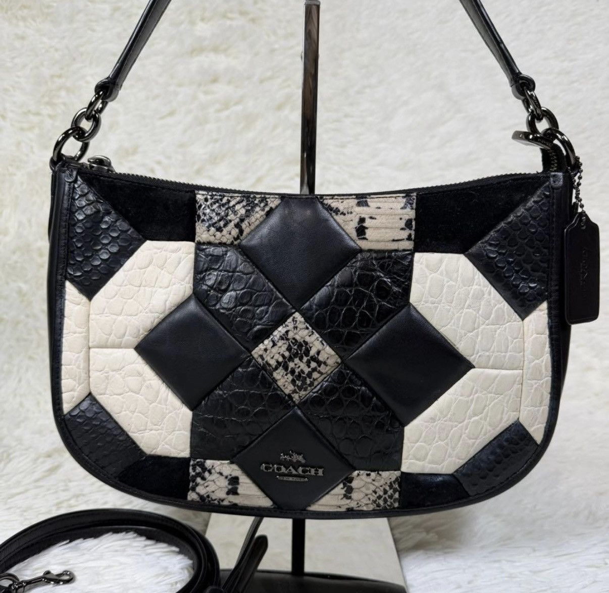 Coach × Vintage Coach Signature Patchwork Shoulder Bag Limited 