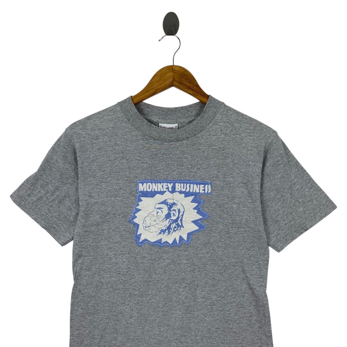 Vintage Vintage TEN STRIKE MONKEY BUSINESS Patchwork Tee Shirt Top Size US S / EU 44-46 / 1 - 2 Thumbnail