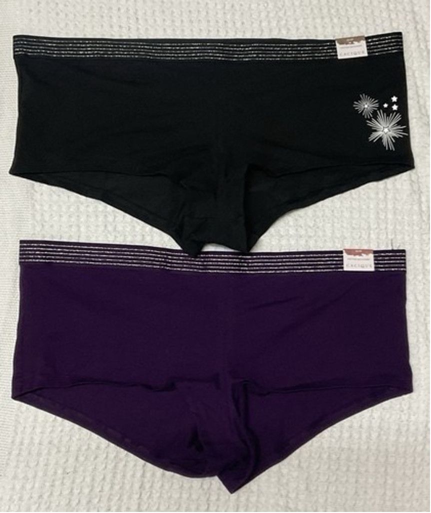 Other NWT Cacique Boyshorts Two Pair Panty Women 18/20 & 22/24 Size ONE SIZE - 1 Thumbnail