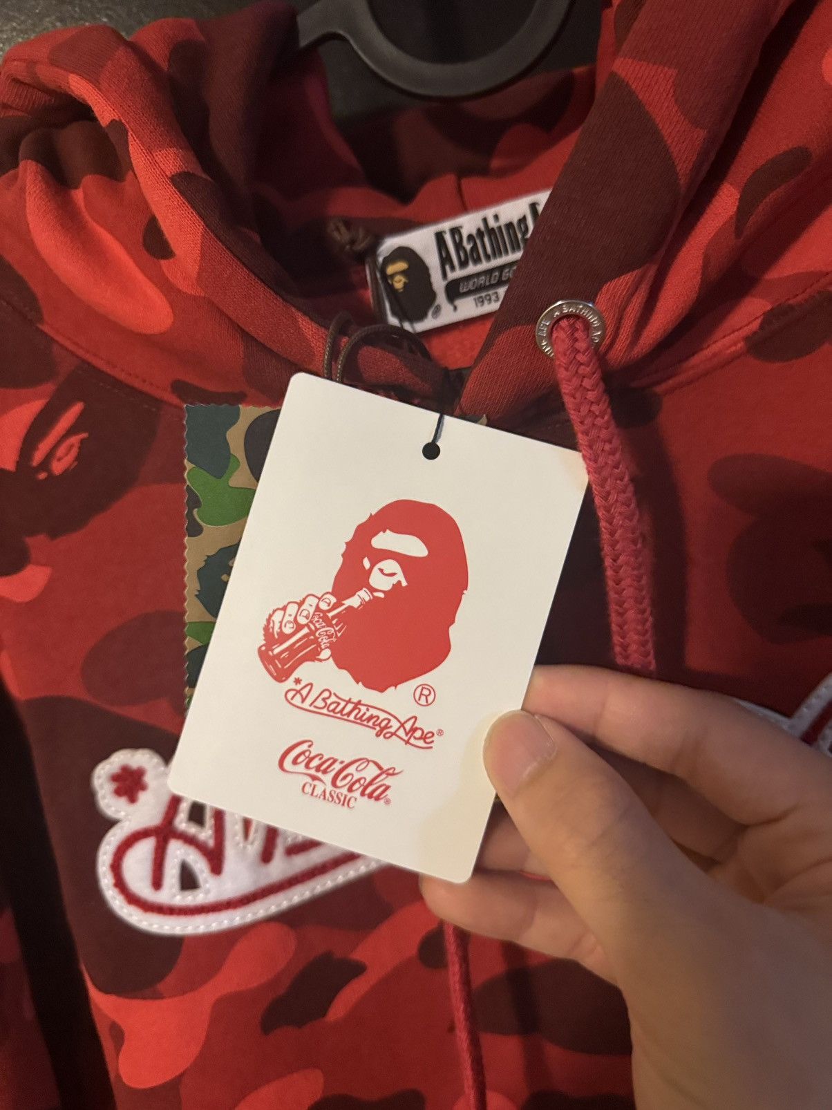 Bape Bape X Coca Cola Colar Camo Ape Head Pull over hoodie Size US L / EU 52-54 / 3 - 11 Thumbnail