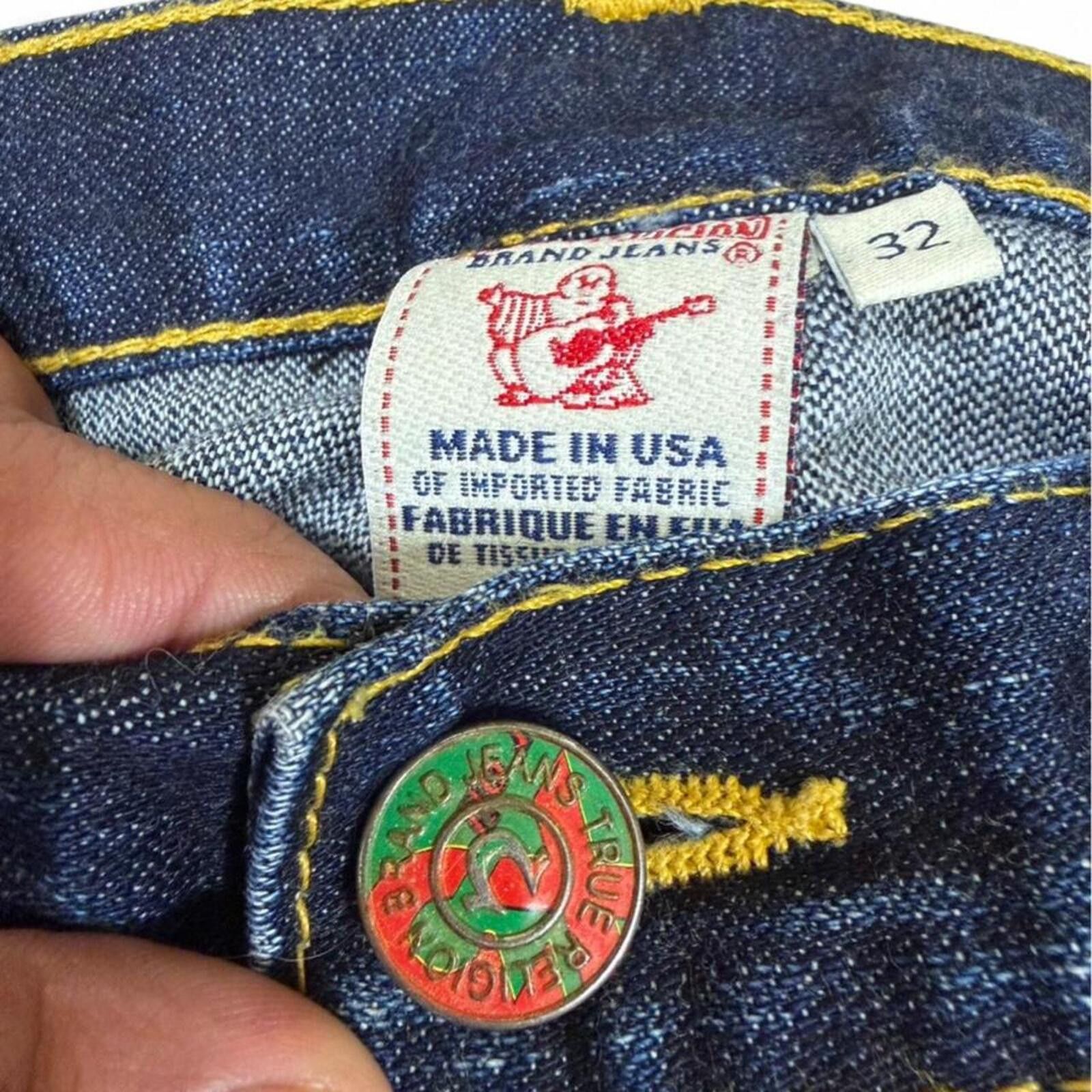 True Religion Rare skull back tag True religion denim jeans Size US 33 - 6 Thumbnail