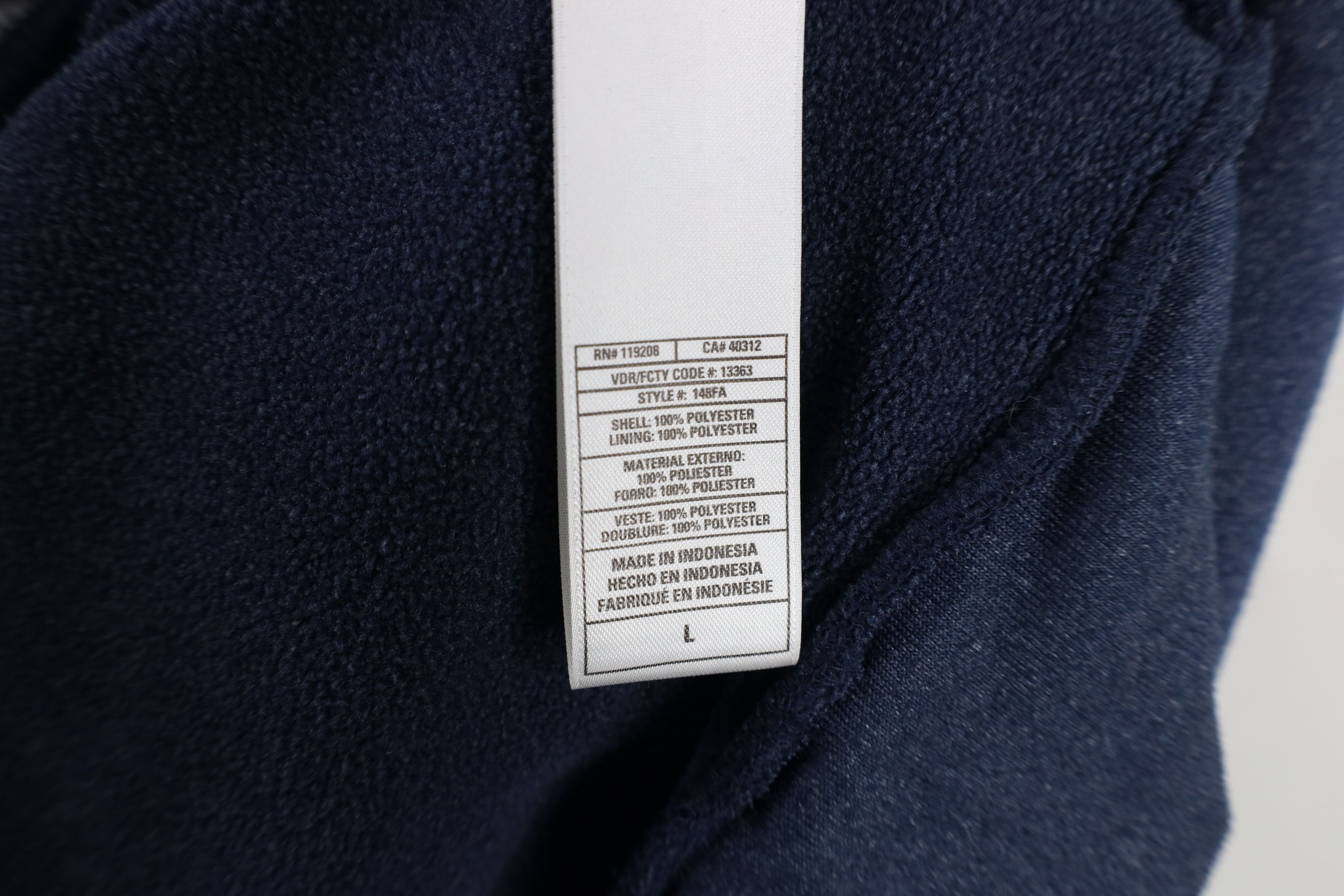 Adidas × Vintage Adidas University of Michigan Football Half Zip Hoodie Blue Size US L / EU 52-54 / 3 - 11 Thumbnail