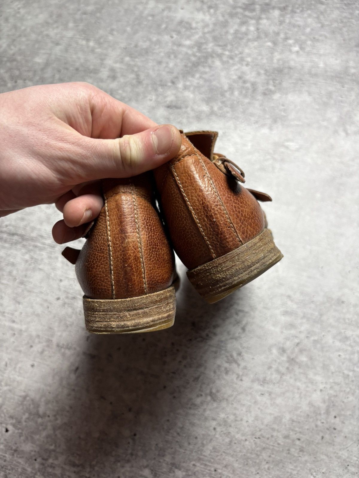 A.S.98 Vintage AS98 AIRSTEP Leather Belted Simon Boots Size US 5 / EU 37 - 16 Thumbnail