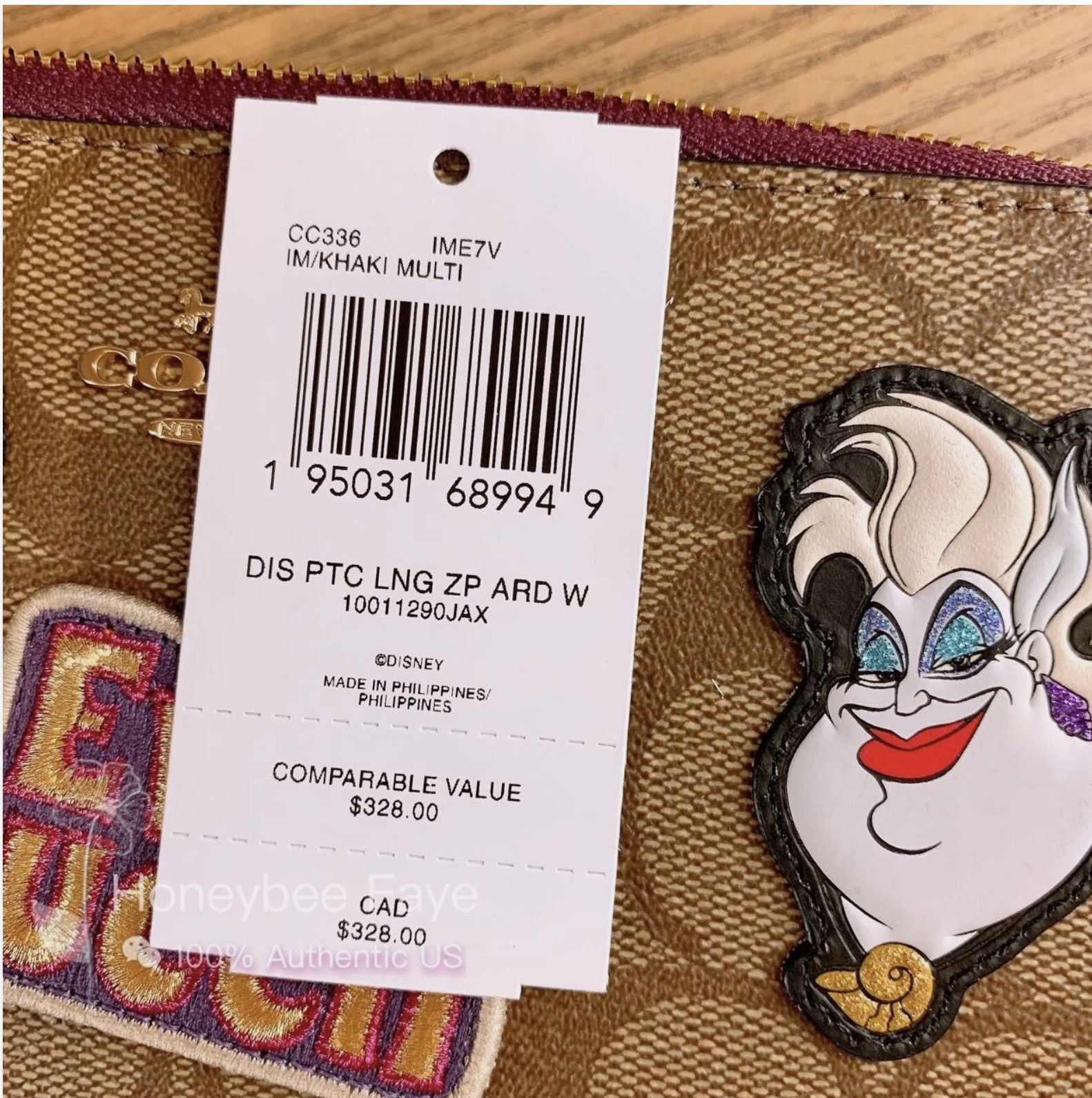 Coach Disney X Coach CC336 Long Zip Around Wallet Size ONE SIZE - 8 Thumbnail