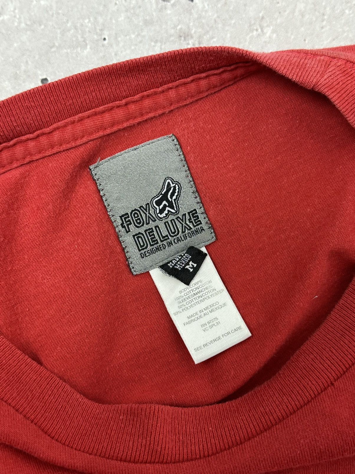 Fox Racing Y2K Vintage Fox Red Printed Long Sleeve Size US M / EU 48-50 / 2 - 10 Thumbnail