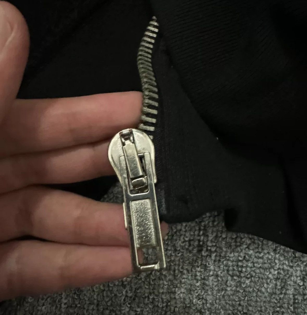 Rick Owens Rick Owens Drkshdw Top Leather Sleeve Slant Zipper Coat Size US L / EU 52-54 / 3 - 4 Thumbnail