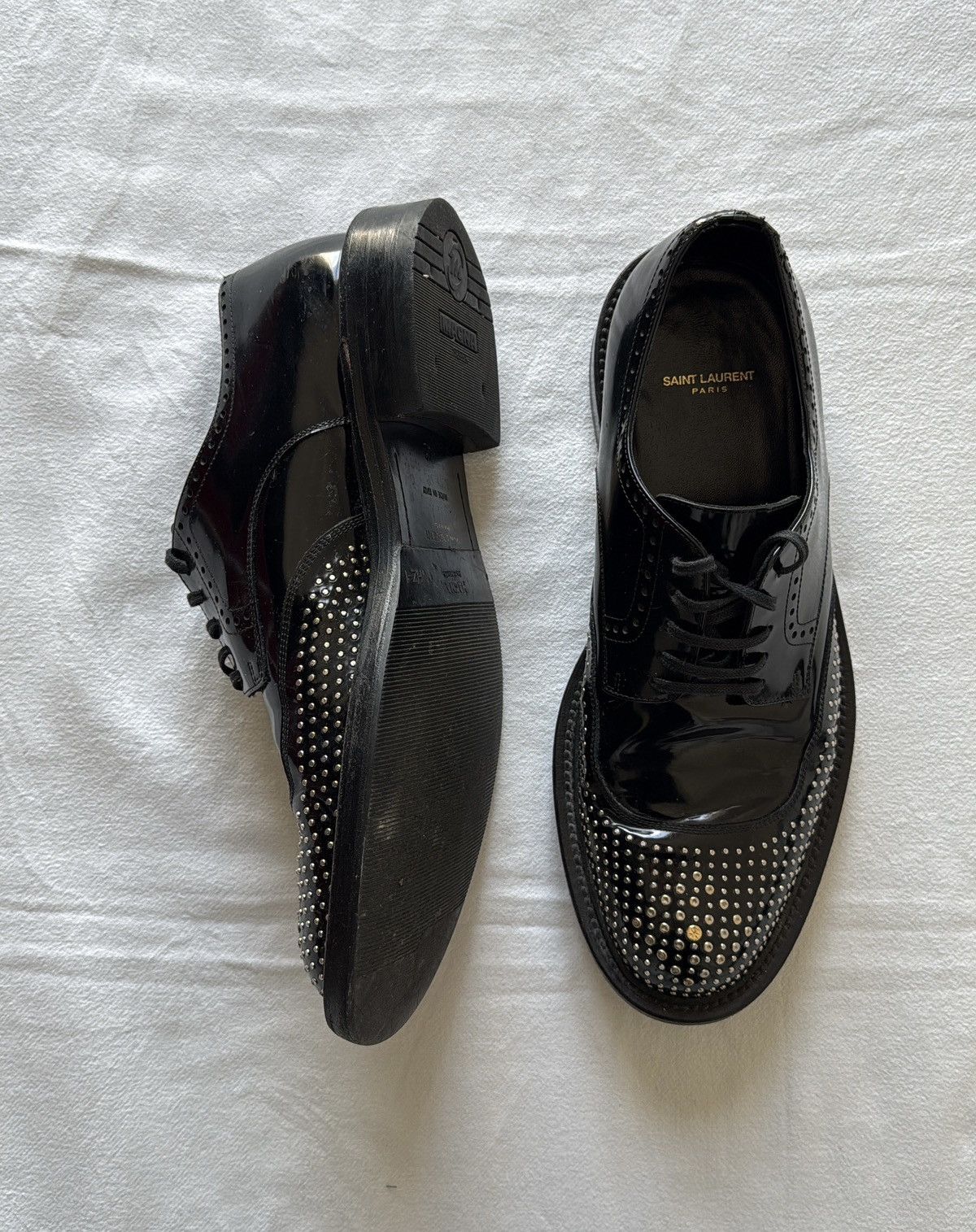 Saint Laurent Paris Saint Laurent Studded Derby Size US 9.5 / EU 42-43 - 4 Thumbnail