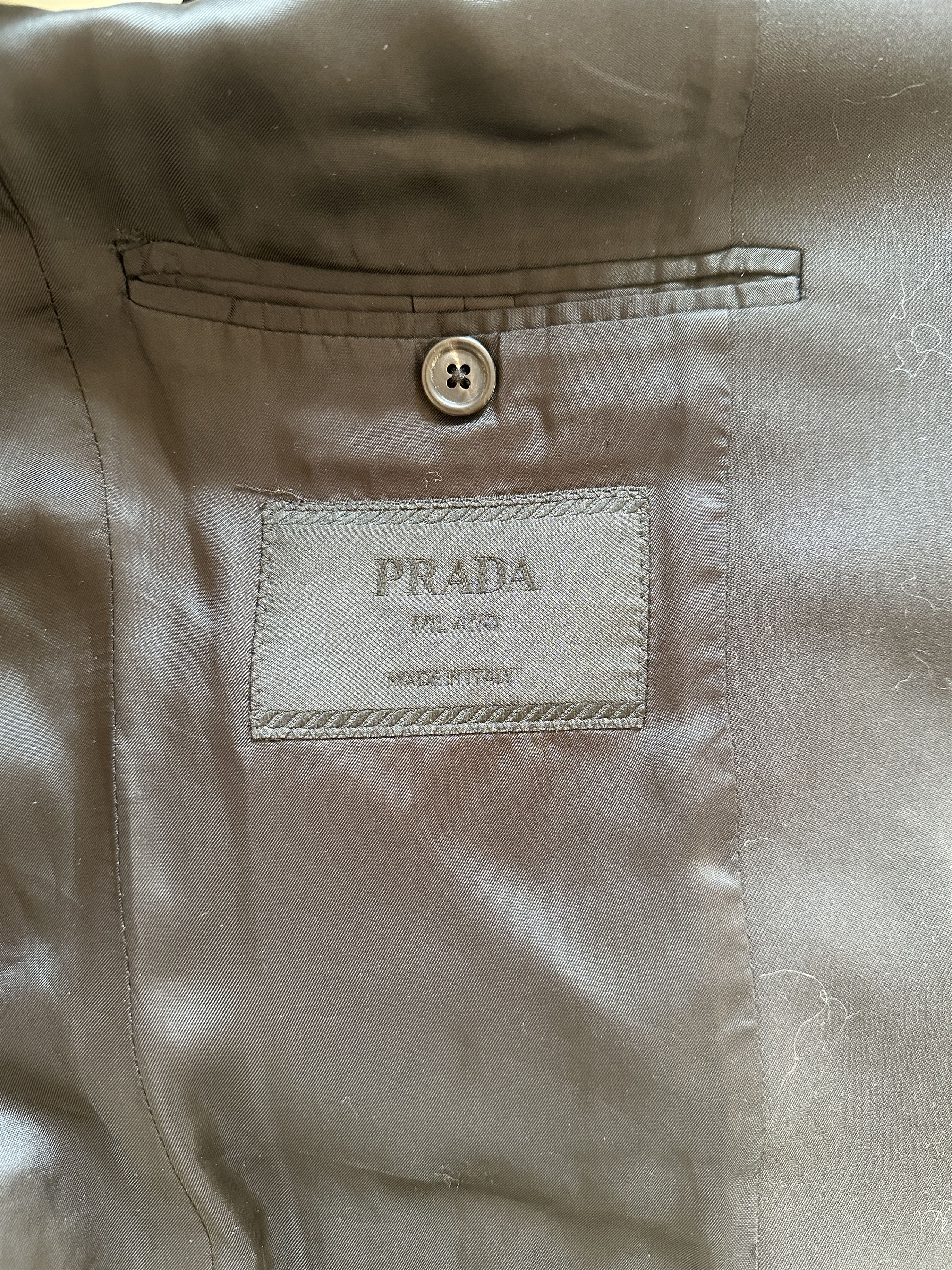 Prada Prada Black Wool Suit — 48R IT / 38R US — Made in Italy Size 38R - 4 Thumbnail
