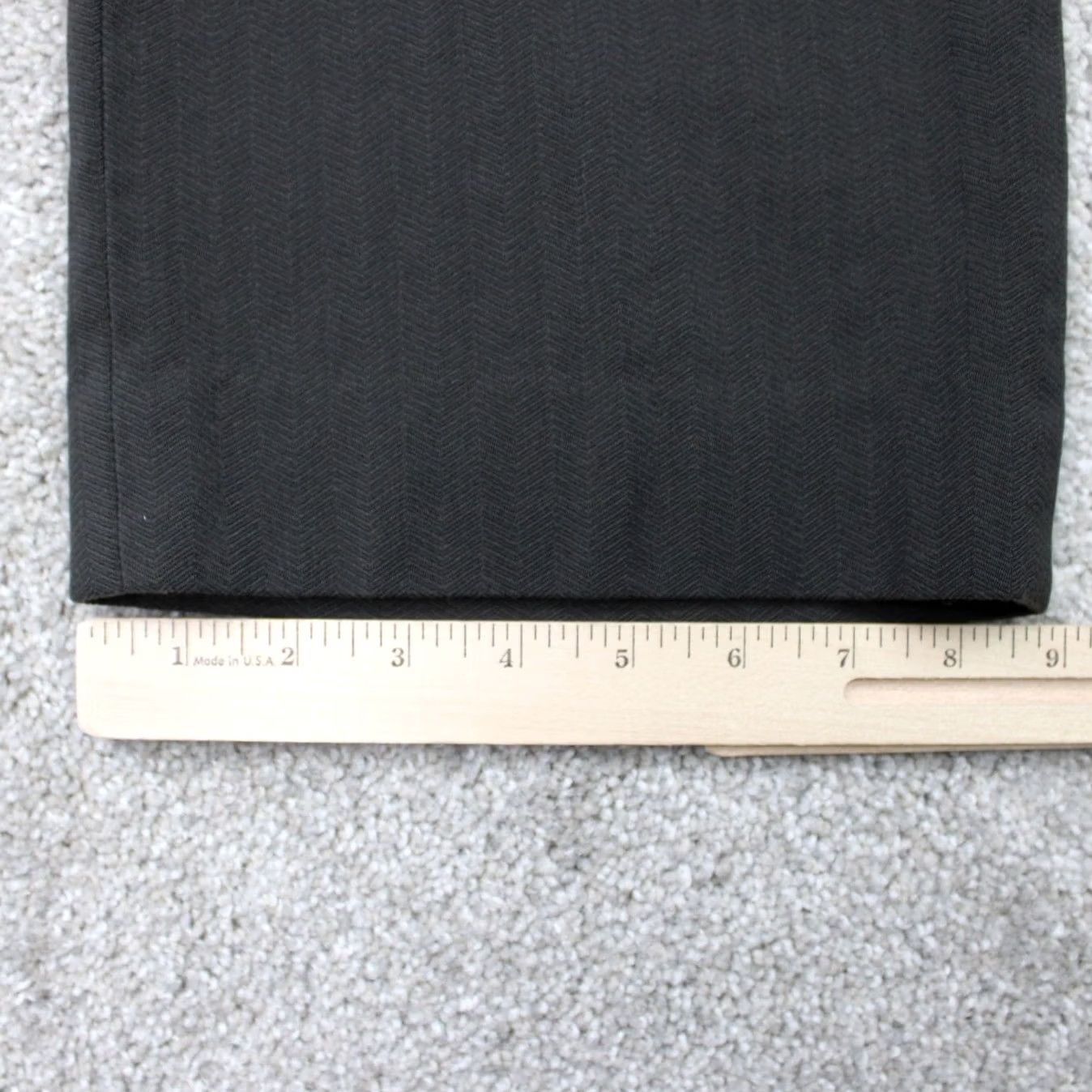 Zanella Zanella Pants Womens 10 Gray 100% Wool Made in Italy 30" Inseam Dress Pants Flat Front Regular Rise Hook Zip Pockets Tailored Wool Size 32" / US 10 / IT 46 - 5 Thumbnail