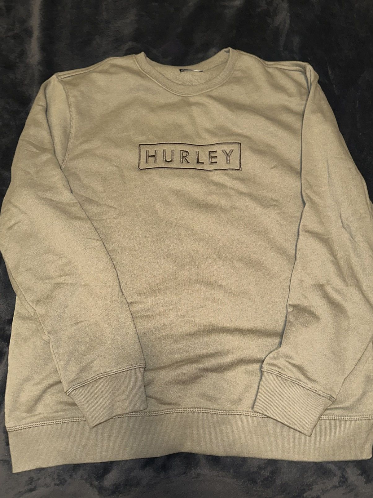 Hurley Vintage Knit newest Embroidered Surf Crewneck Sweater Jumper XL