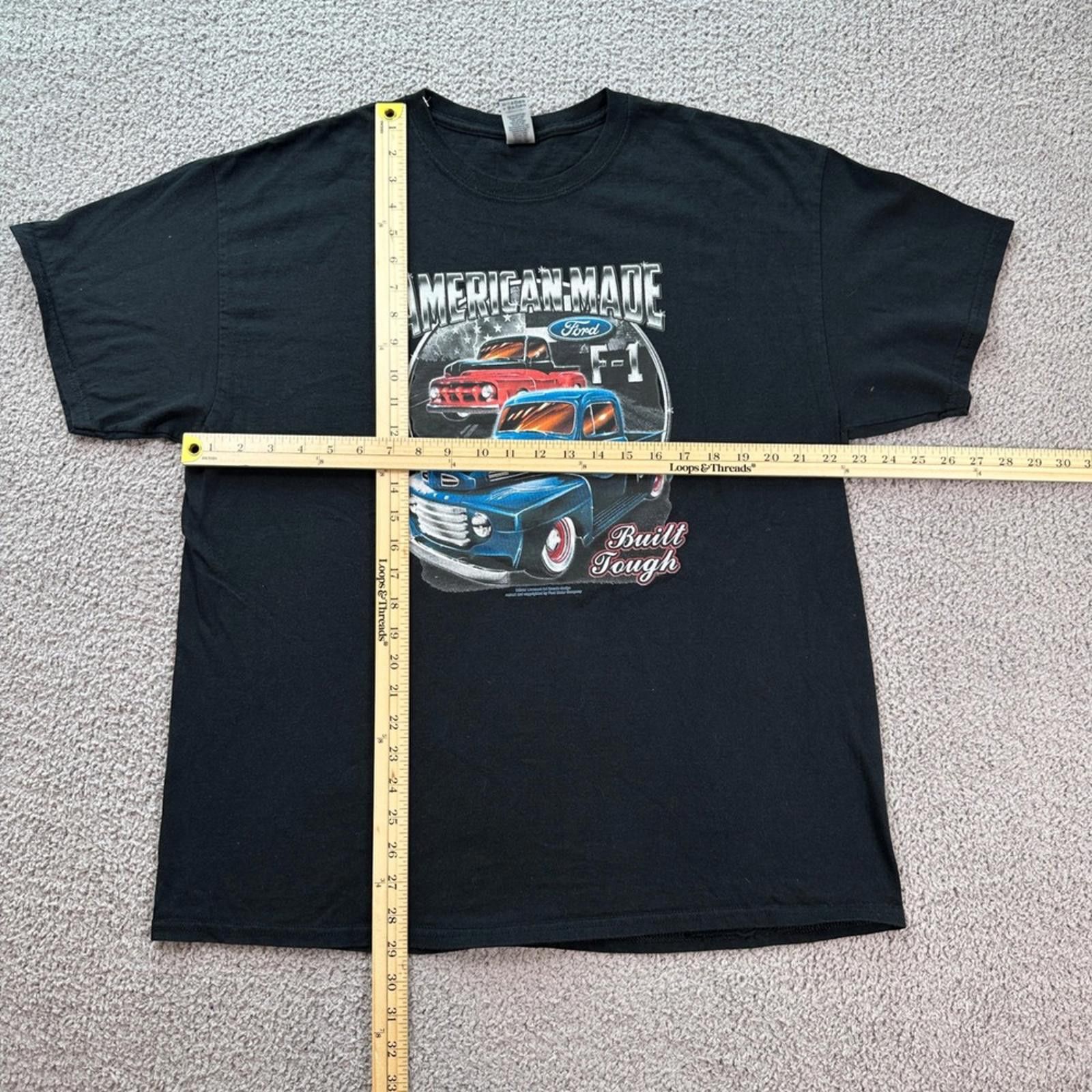 Gildan American Made Ford F1 Truck Built Tough T Shirt Gildan Men Size US XL / EU 56 / 4 - 2 Thumbnail