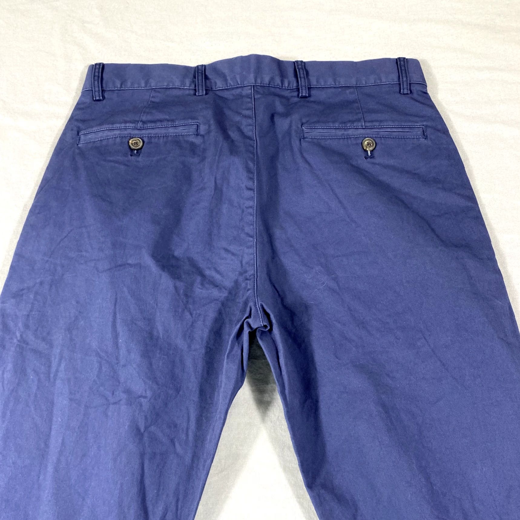 Club Monaco Club Monaco Pants Mens 32x31 Chino Slim Fit Blue Connor 90s Casual Straight Front Button Zip Petit Size US 32 / EU 48 - 4 Thumbnail