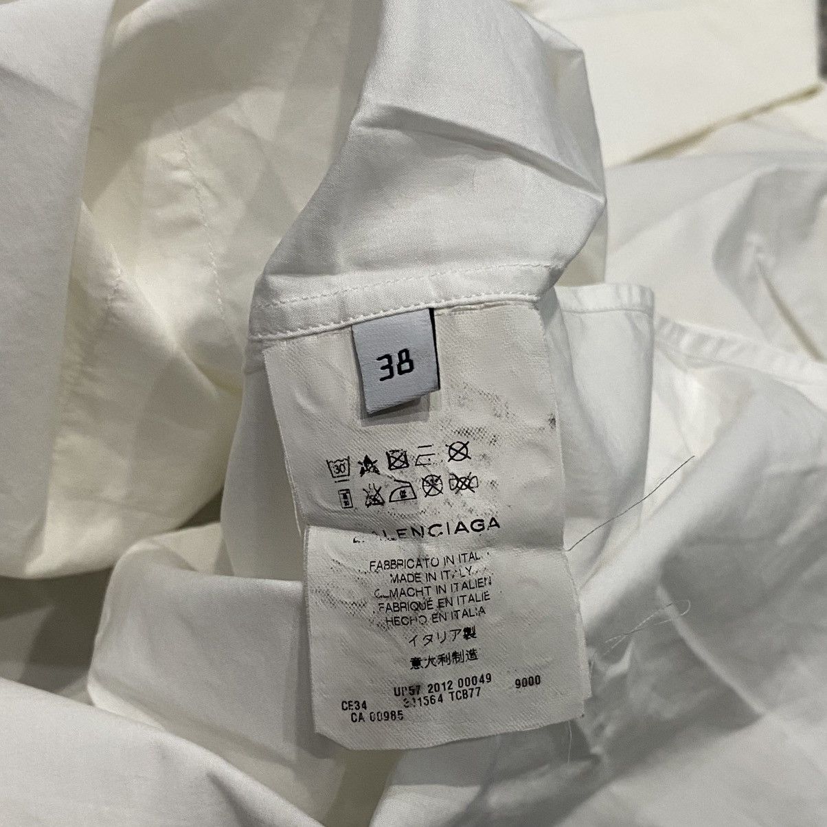 Balenciaga Balenciaga Button Shirt White Size XS / US 0-2 / IT 36-38 - 2 Thumbnail