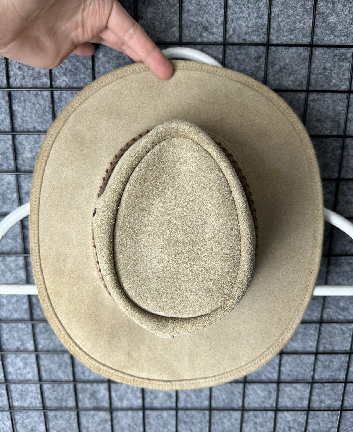 Genuine Leather Inkosi Vintage Genuine Leather Cowboy Hat Size S Size ONE SIZE - 5 Thumbnail