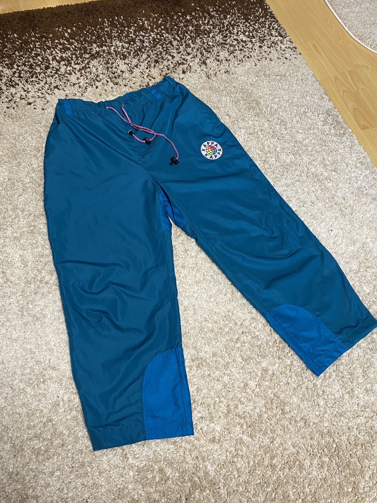 Kappa VERY RARE! KAPPA VINTAGE PANS REFLECTIVE LOGO Y2K DRILL 90s Size US 38 / EU 54 - 2 Thumbnail