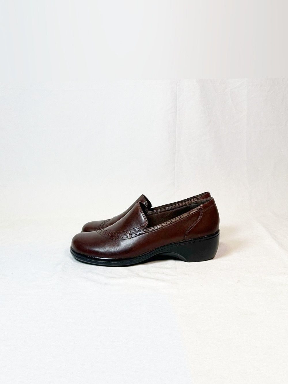 Clarks Clarks Womens Brown Leather Slip-on Loafers~8~ Size US 8 / IT 38 - 4 Thumbnail