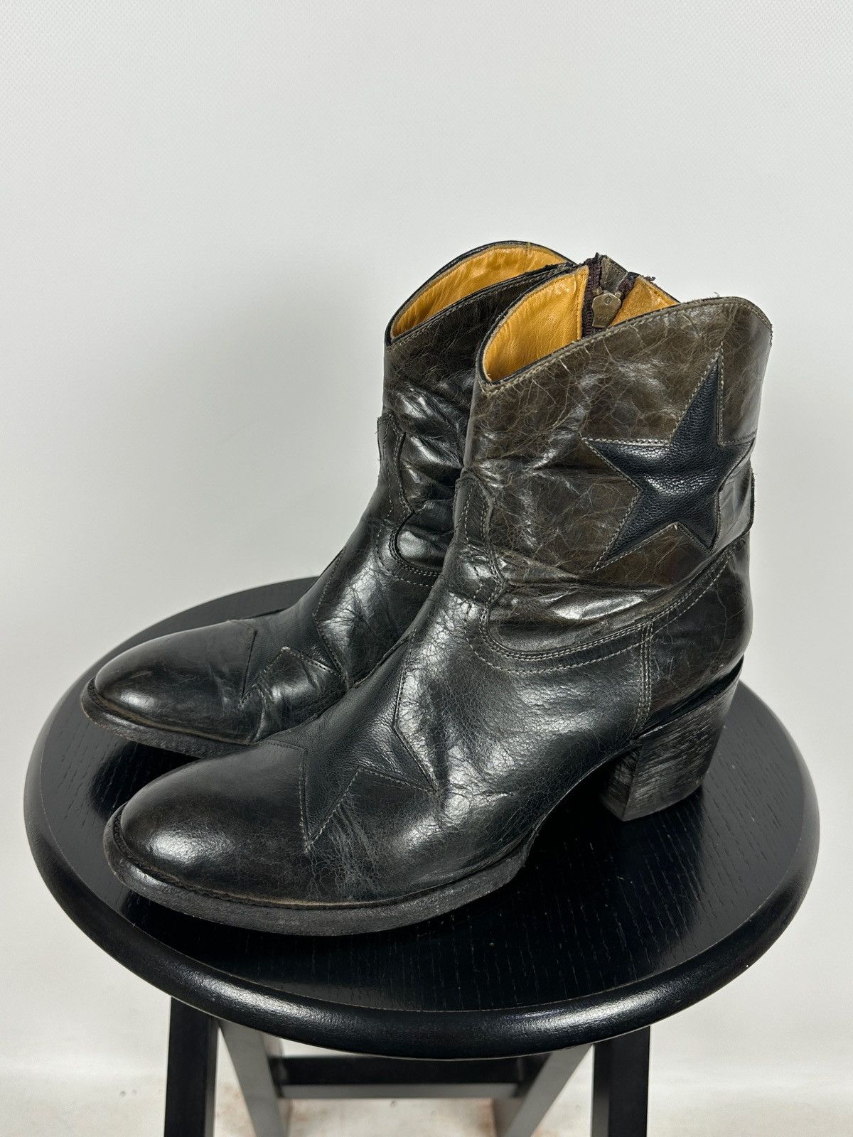 Old Gringo Old Gringo Mexicana Cowboy Leather Ankle Stars Boots Size US 8 / IT 38 - 2 Thumbnail