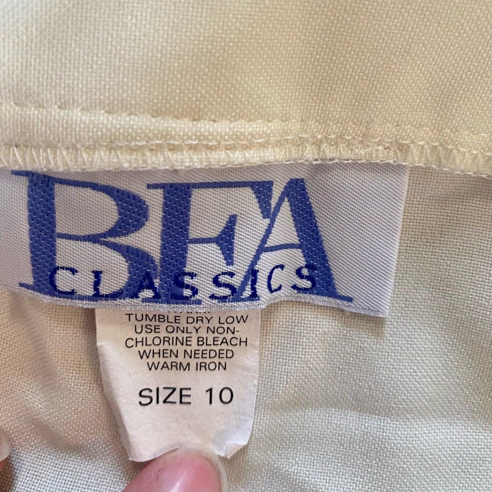 Other BFA Classics Ivory Cream Straight Leg Dress Pants Womens 10 Size 32" / US 10 / IT 46 - 11 Thumbnail