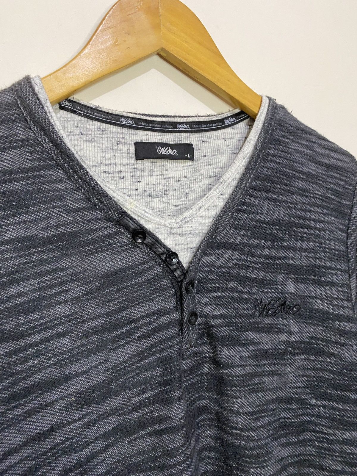 If Six Was Nine × Japanese Brand × Le Grande Bleu (L.G.B.) Long Sleeve MOSSIMO Double Layer Japan style Size US L / EU 52-54 / 3 - 3 Thumbnail