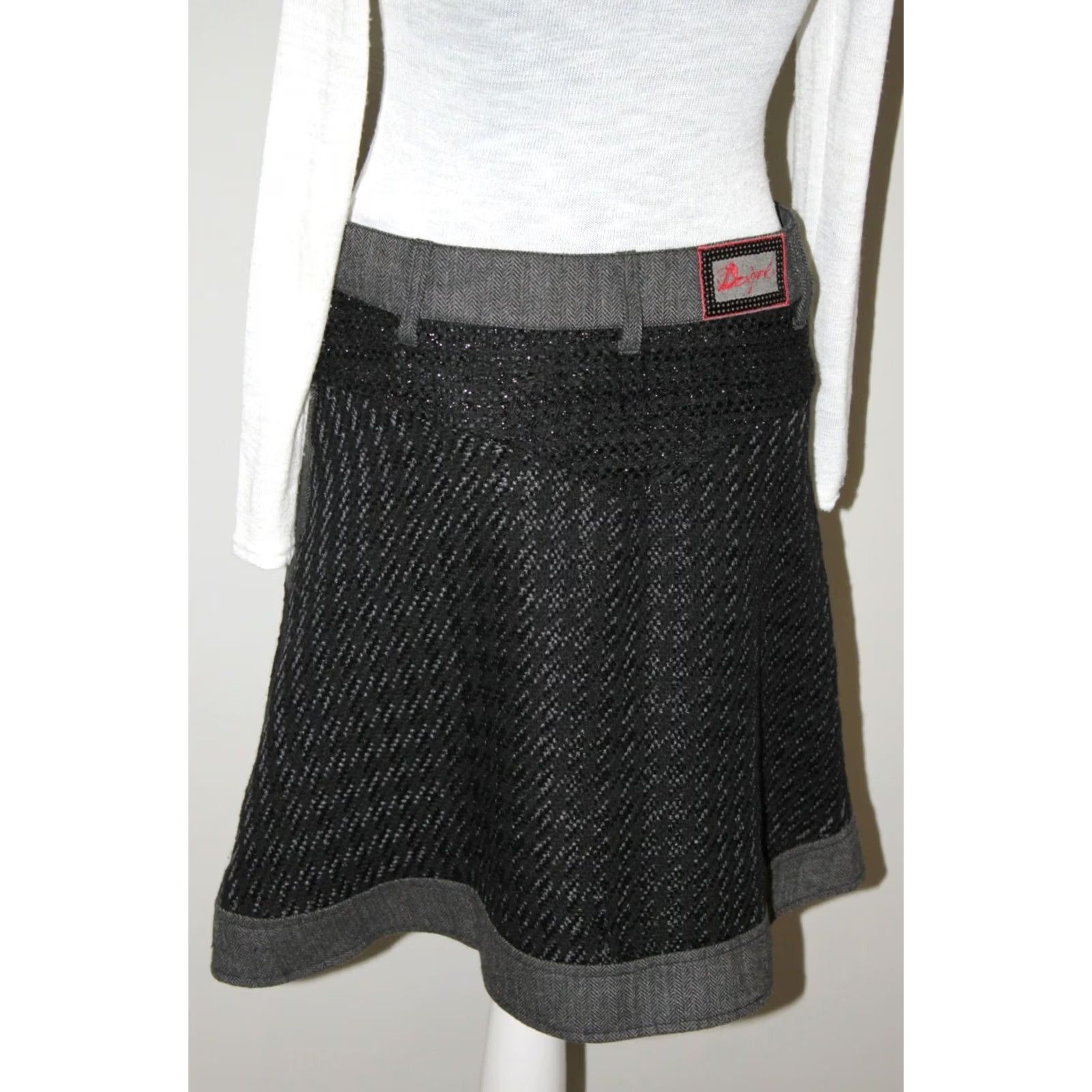 Desigual Desigual womens skirt Grey Size 40 Size 27" / US 4 / IT 40 - 4 Thumbnail