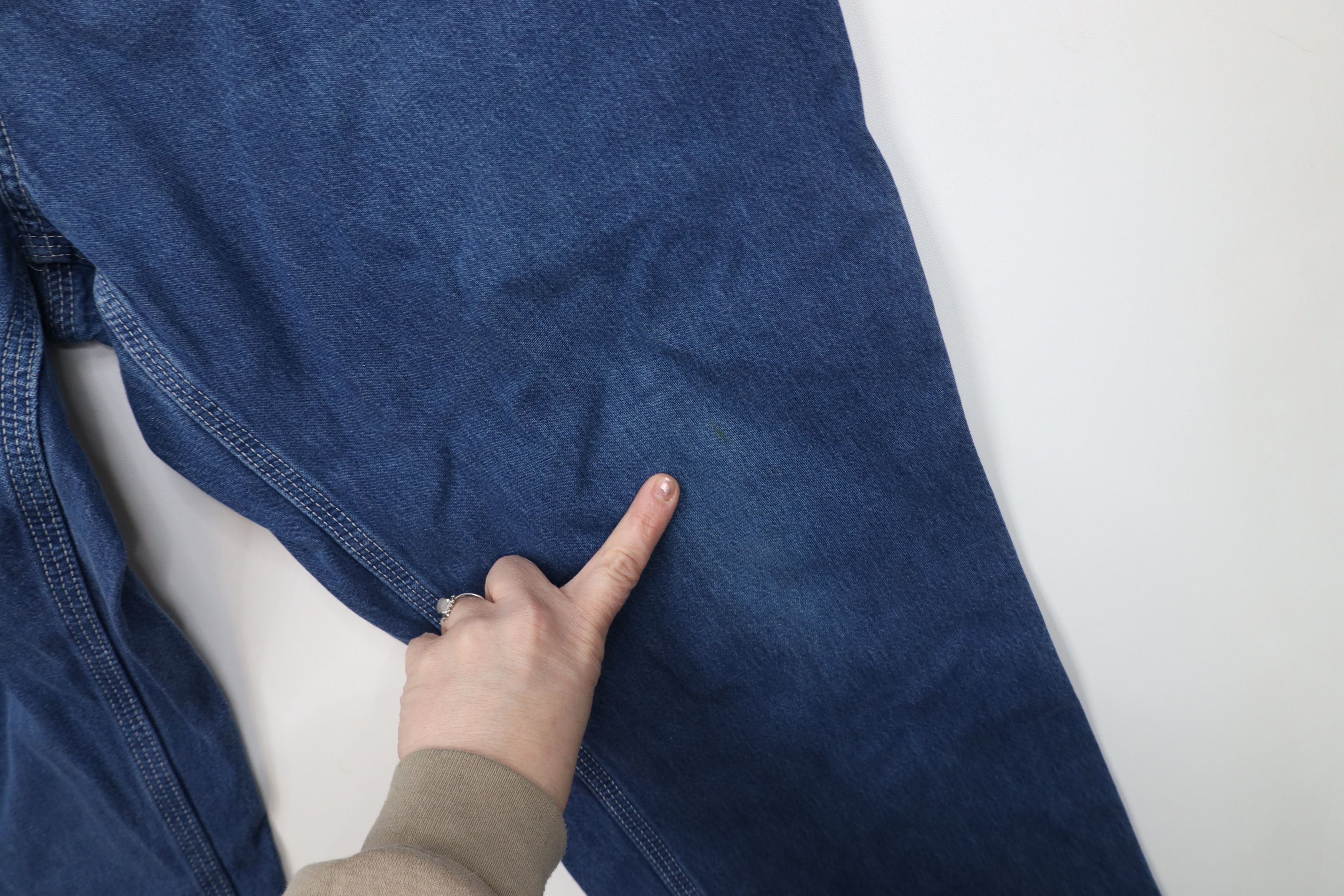 Carhartt Vintage Y2K Carhartt Wide Leg Dungaree Denim Jeans Blue Size US 40 / EU 56 - 6 Thumbnail