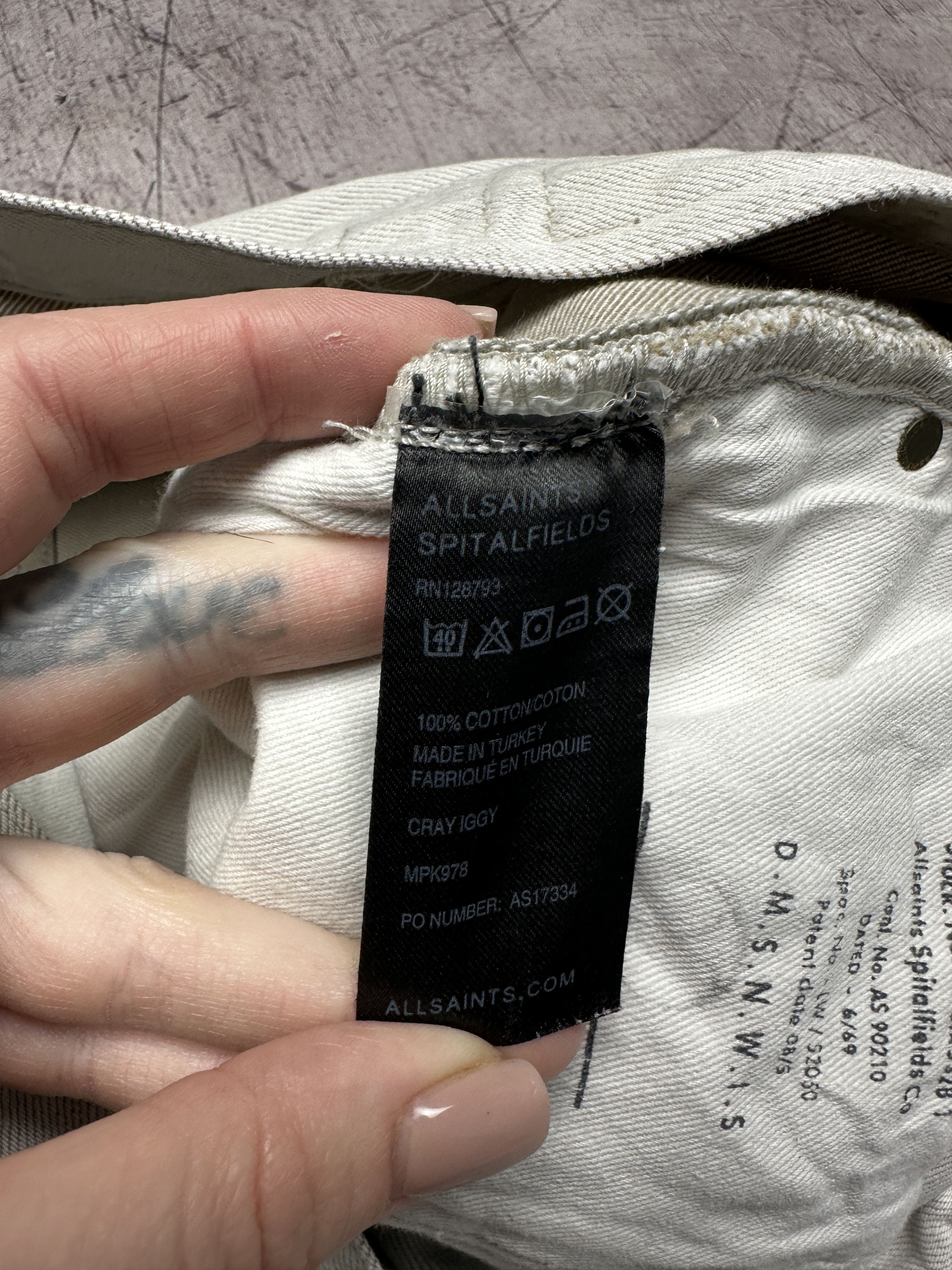 Allsaints Allsaints Mens Cray Iggy Denim Pants Jeans Size US 34 / EU 50 - 4 Thumbnail