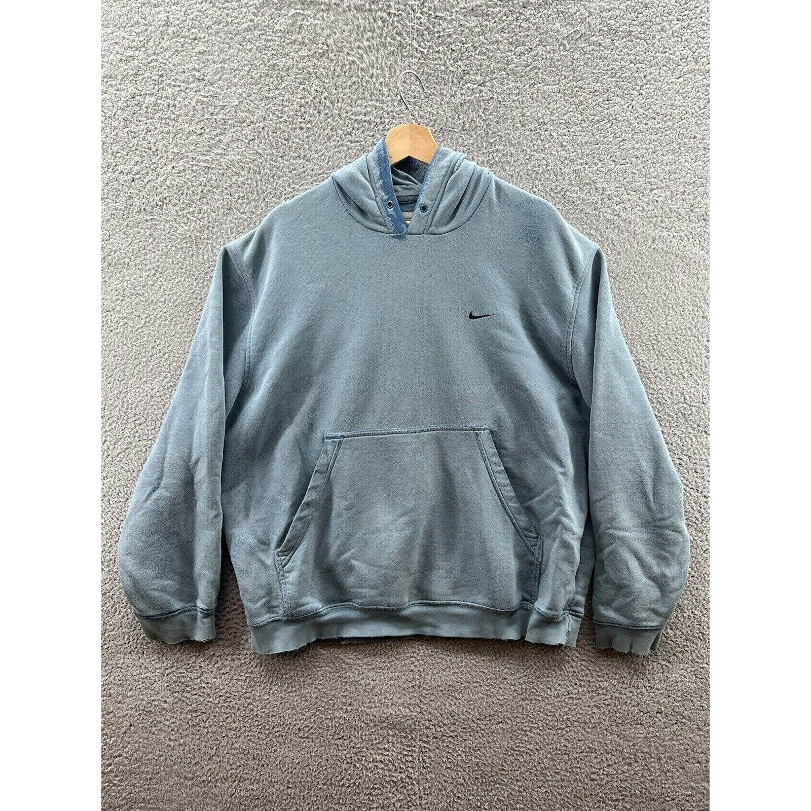 Nike Nike Silver Tag Powder Blue Pullover Hoodie Men’s Size Large Size US L / EU 52-54 / 3 - 1 Thumbnail