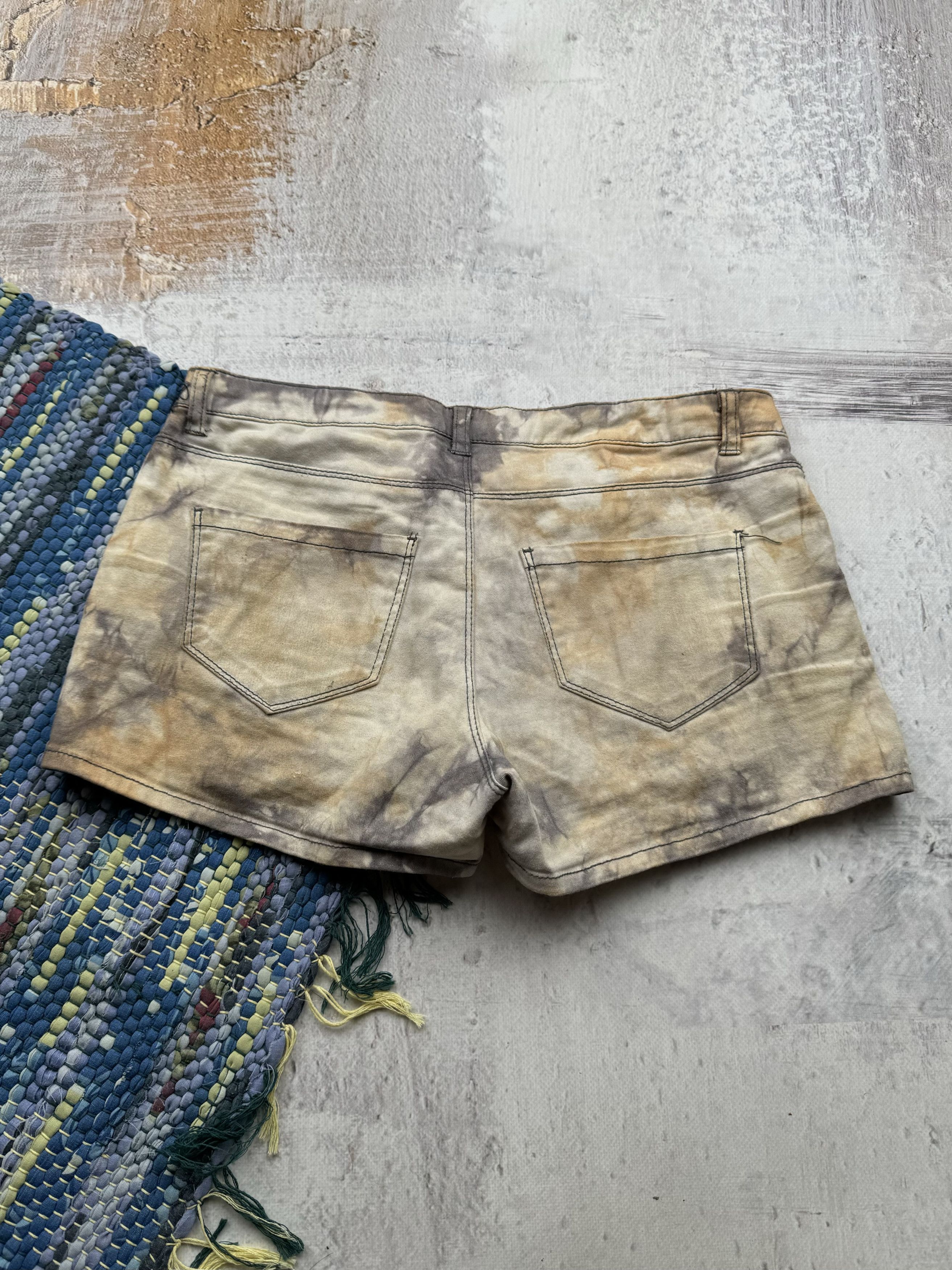 Japanese Brand Vintage Faded Midi Shorts A245(329) Size 29" - 4 Thumbnail