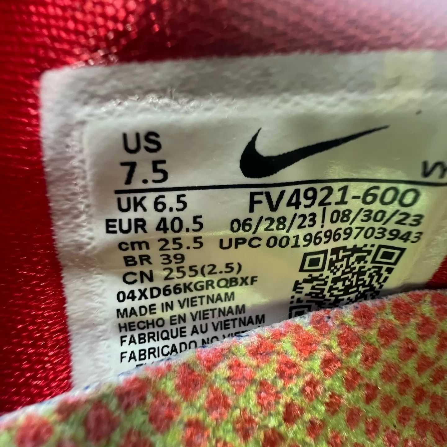 Nike ZK6 Reverse Bruce Lee 40.5 New OG Box Size US 7.5 / EU 40-41 - 8 Thumbnail