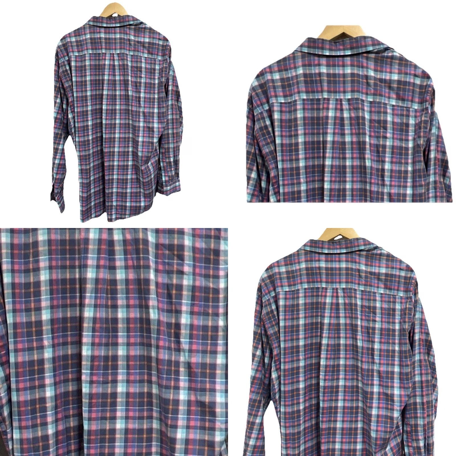 Peter Millar Peter Millar Shirt Plaid Button-Down XL Mens 100% Cotton Blue Pink Comfort Fit Long Sleeve Size US XL / EU 56 / 4 - 8 Thumbnail