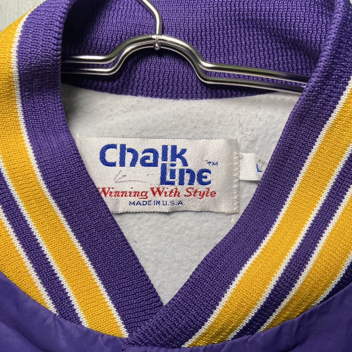 Chalk Line × NFL × Vintage Vintage 80s NFL Vikings Minnesota Coach Varsity Jacket L Size US L / EU 52-54 / 3 - 3 Thumbnail