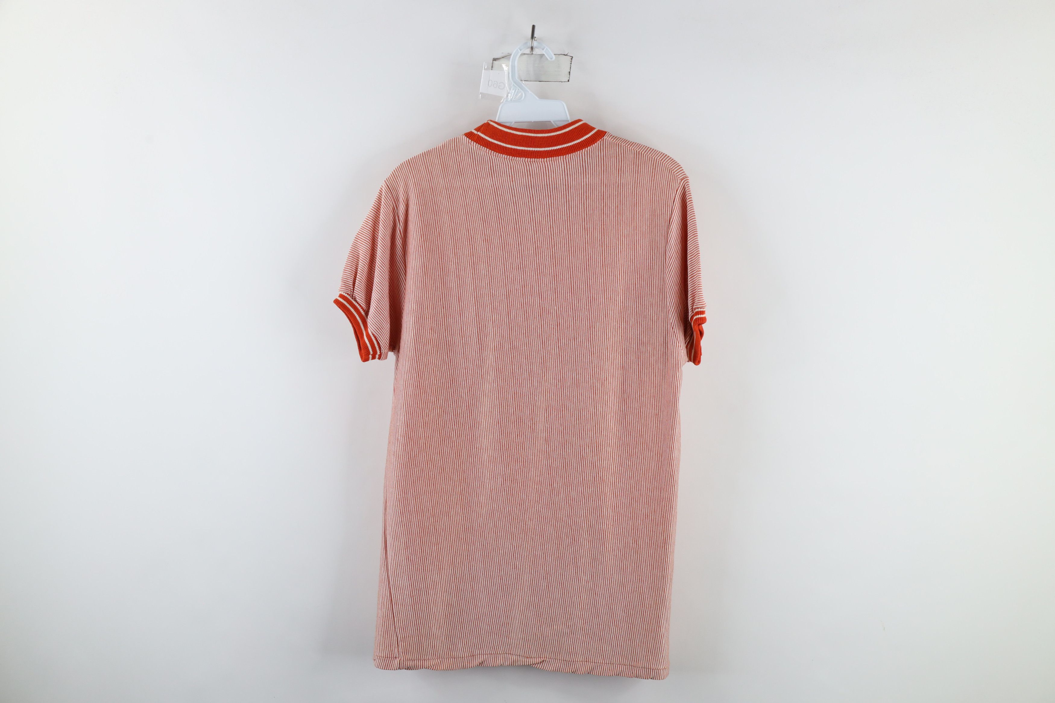 Vintage Vintage 50s 60s Streetwear Knit Ringer T-Shirt Orange Size US M / EU 48-50 / 2 - 7 Thumbnail