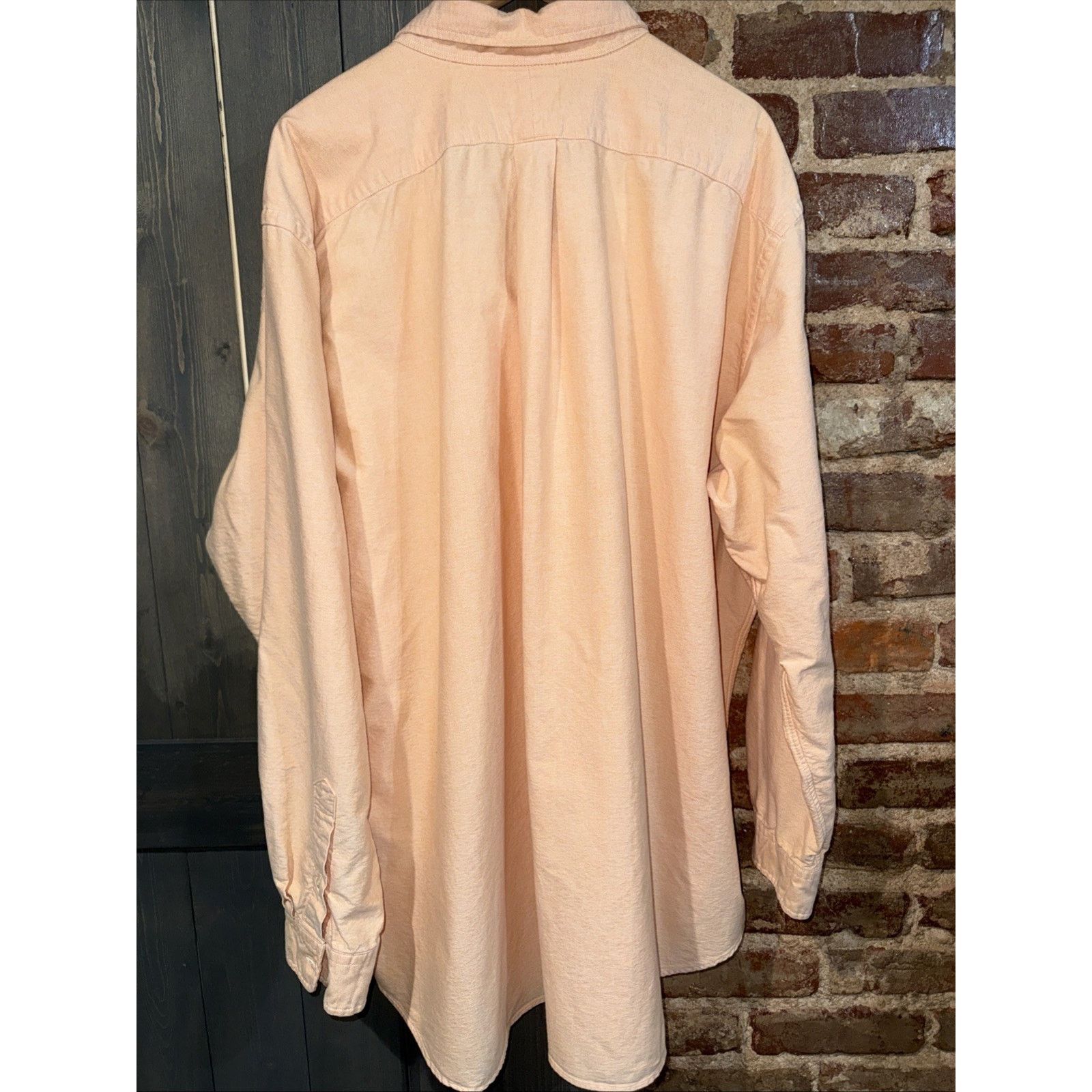 Polo Ralph Lauren Polo Ralph Lauren Sz 3XLT Peach Flesh Pony button down EUC Size US XXL / EU 58 / 5 - 4 Thumbnail