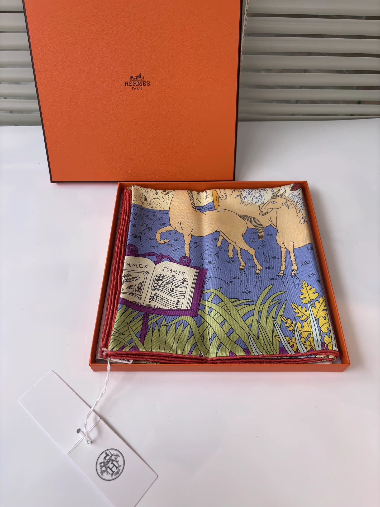 Hermes Hermes Animal Carnival 90x90 Scarf New w/ Box & Tag Size ONE SIZE - 1 Thumbnail