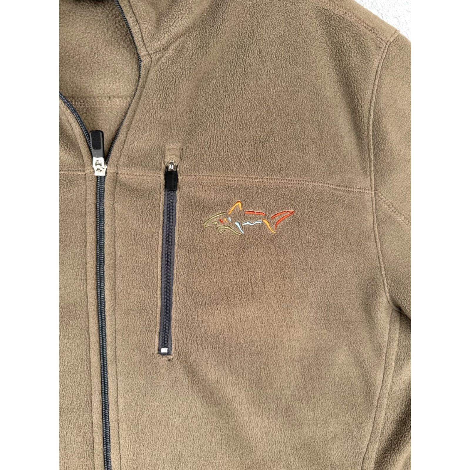 Vintage Greg Norman Jacket Men Small Beige Full Zip Hoodie Polyester Fleece Golf Golfer Size US S / EU 44-46 / 1 - 6 Thumbnail