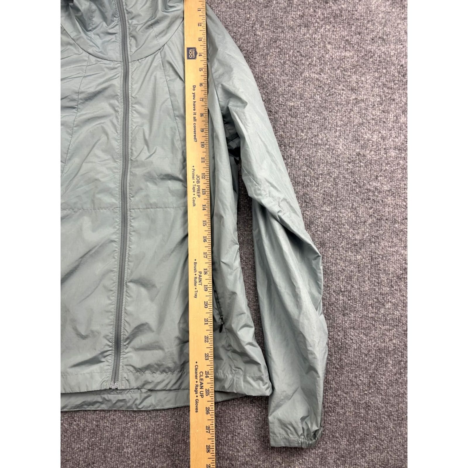 Vintage Nau Jacket Womens Small Gray Hooded Full Zip Lightweight Windbreaker Hiking Size S / US 4 / IT 40 - 3 Thumbnail