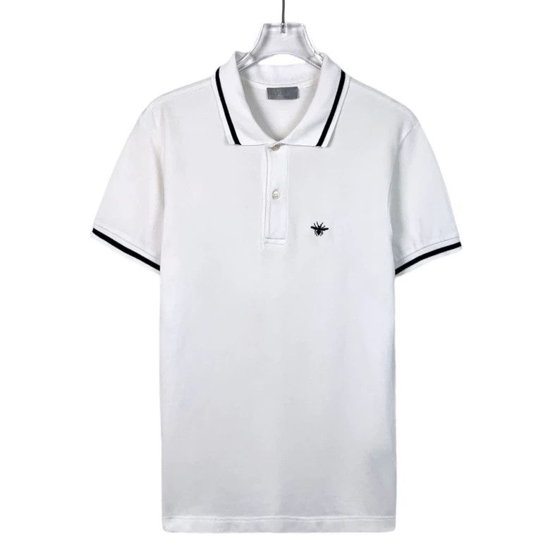 Dior Dior White little bee embroidered cotton short-sleeved Polo Size US S / EU 44-46 / 1 - 1 Thumbnail